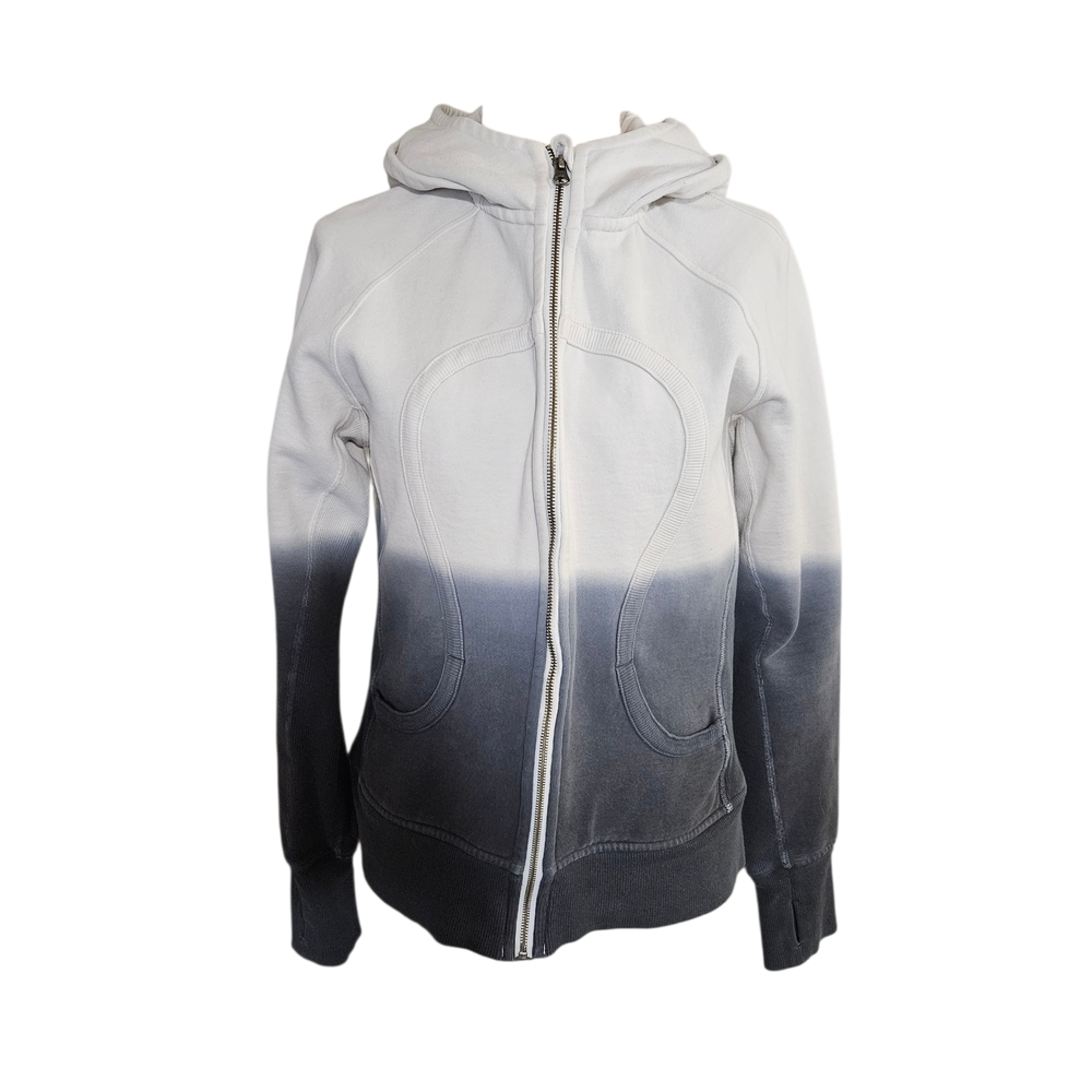 Lululemon Athletica Ombre Navy Blue and White Hoodie Jacket